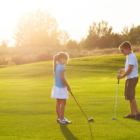 Kids Learning to Golf
