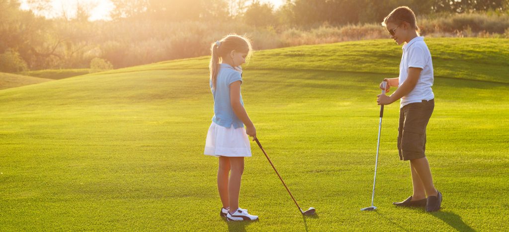 Kids Learning to Golf