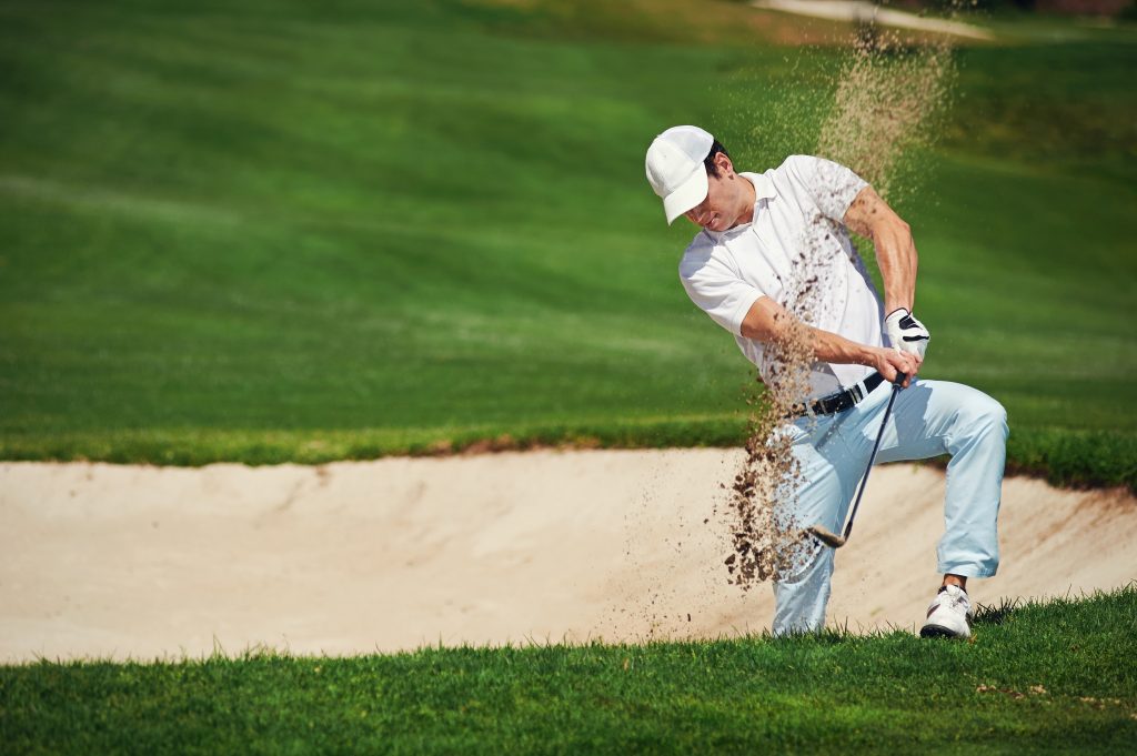 Golf Shot from Bunker