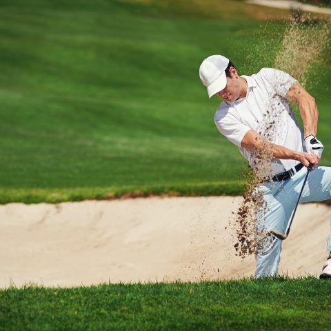 Golf Shot from Bunker